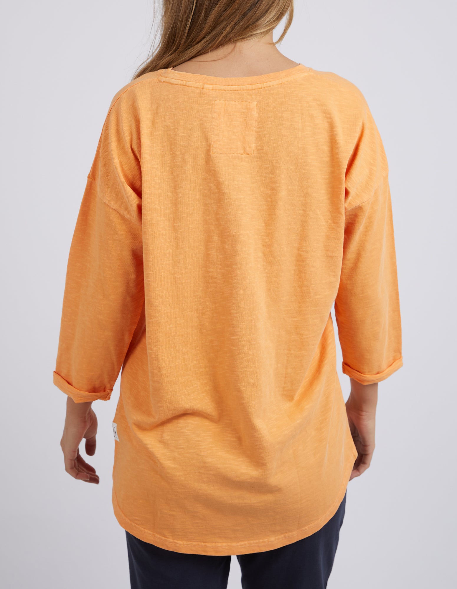 Elm Annie 3/4 Sleeve Tee - Mango Tango