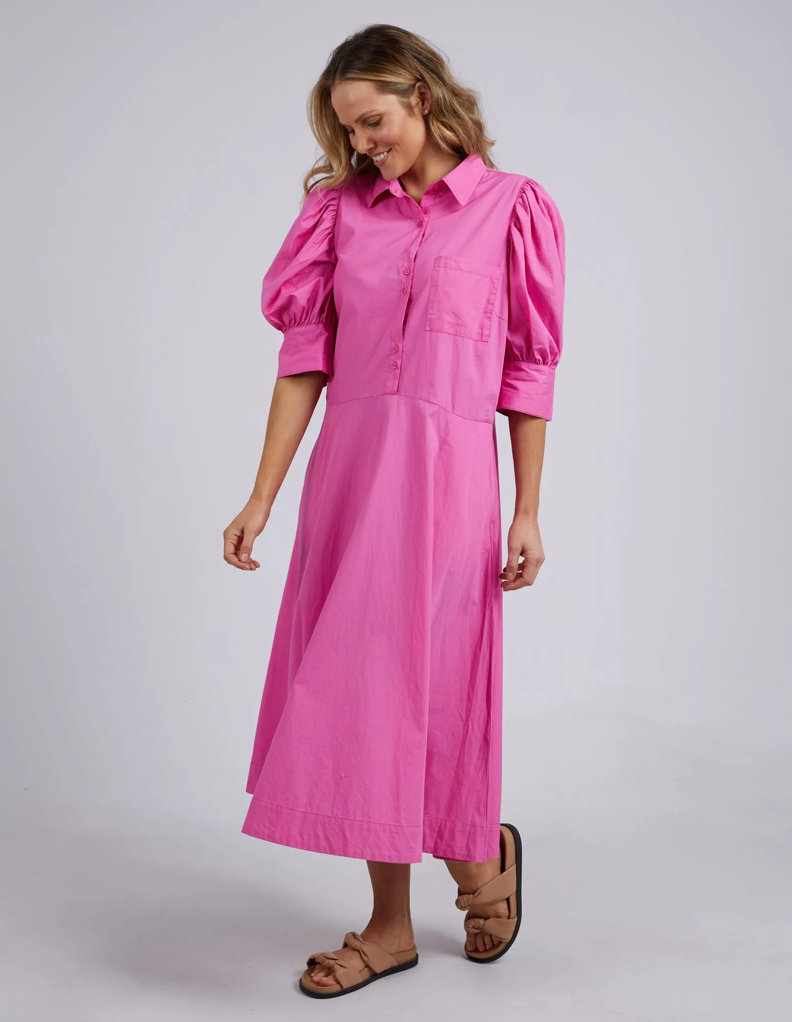 Elm Primrose Dress - Super Pink