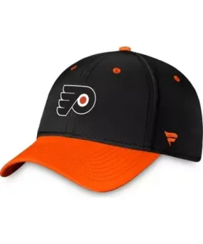 Fanatics Men's NHL Fanatics Black/Orange Philadelphia Flyers Authentic Pro Rink Two-Tone Flex Hat