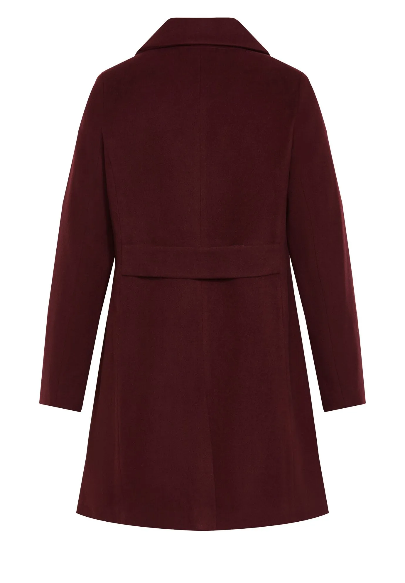 Faux Wool Long Coat