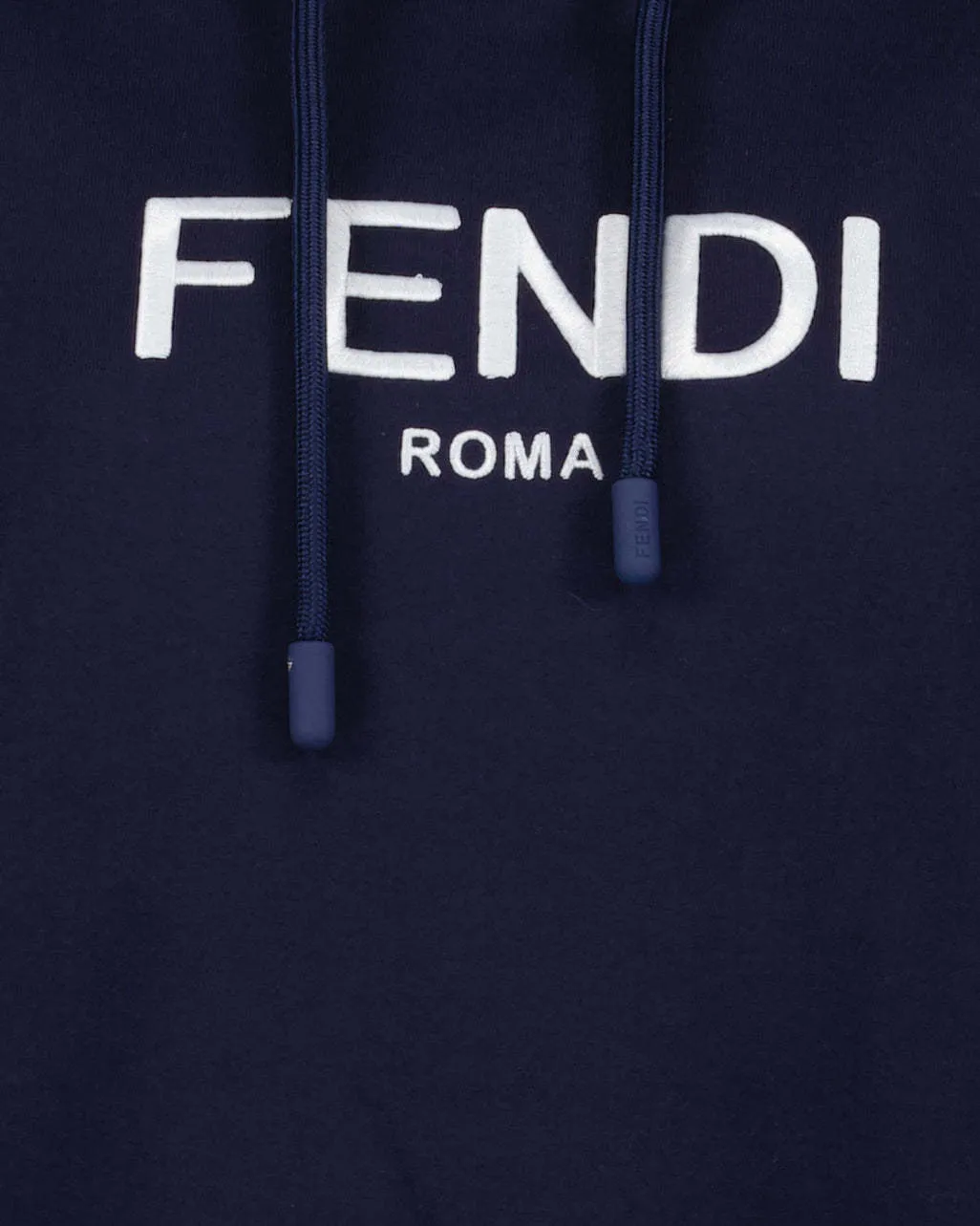 FENDI  |Long Sleeves Cotton Logo Cropped Tops Hoodies & Sweatshirts