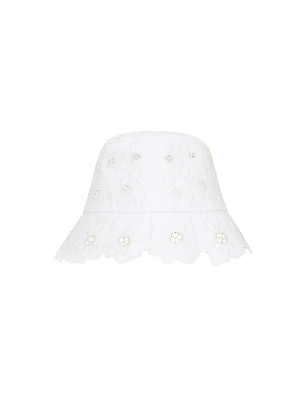 Floral Embroidery Bucket Hat