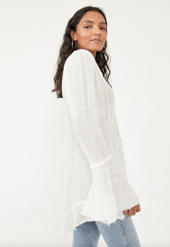 Free People - Greta Gauze Ivory