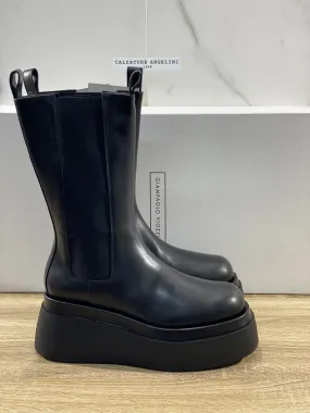 Giampaolo Viozzi Chelsea boot Donna Enna maxi zeppa pelle Nera 41