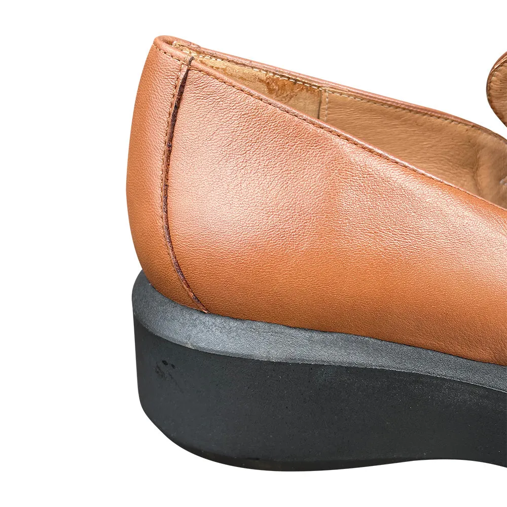 GUM1706 Toffee Flatform Loafer