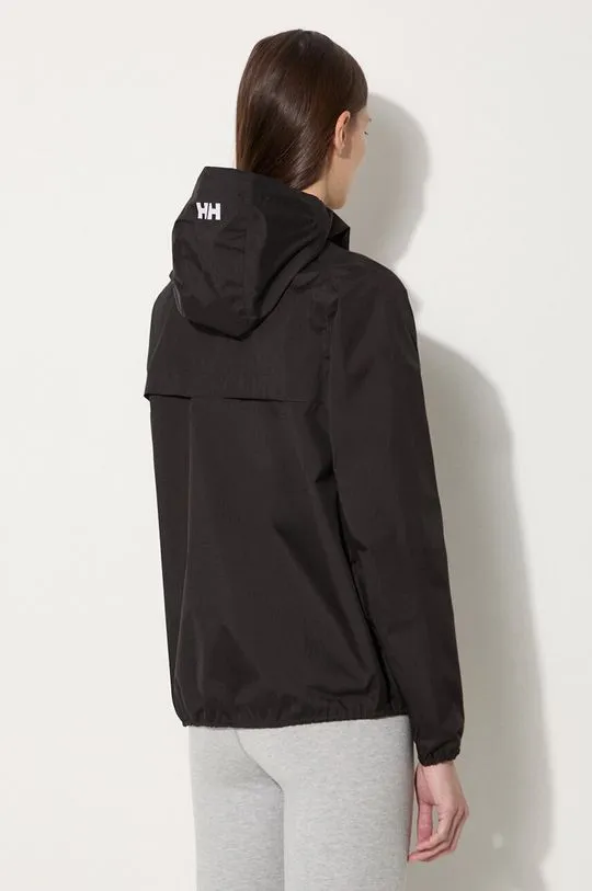 Helly Hansen rain jacket Belfast II women's black color