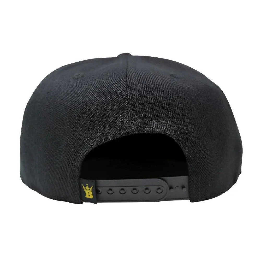 HipHopBling Gold Crown Logo Crocodile Brim Hat Snapback