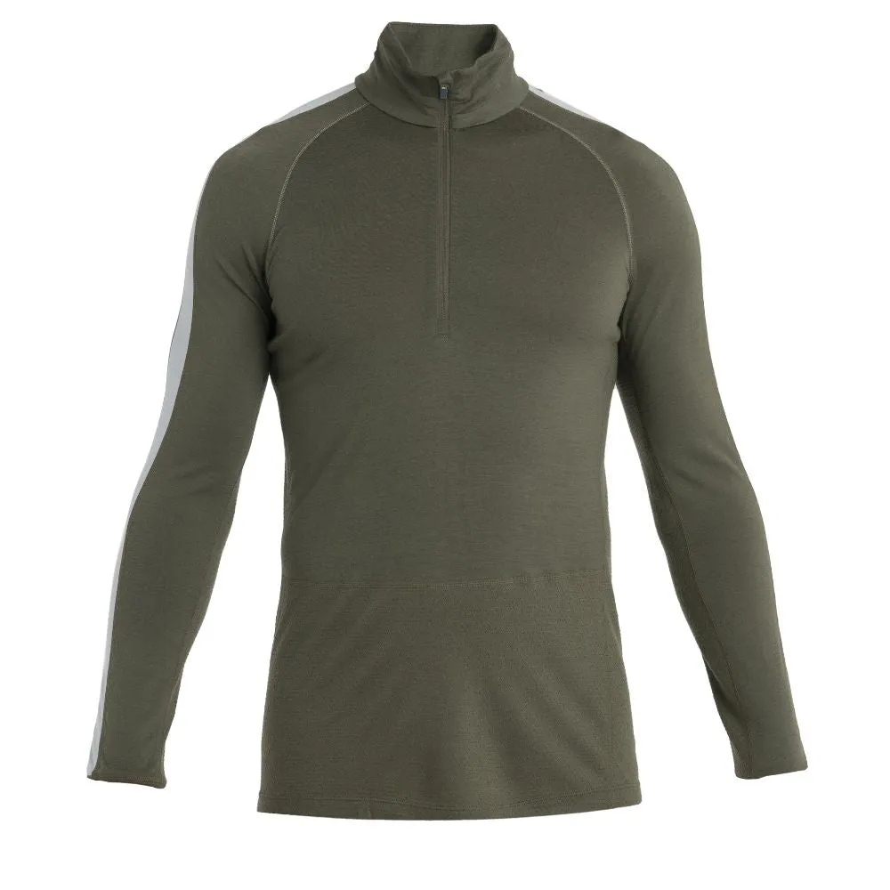 icebreaker Merino Jacket Men's 200 Zoneknit Merino Long Sleeve Half Zip -  Loden