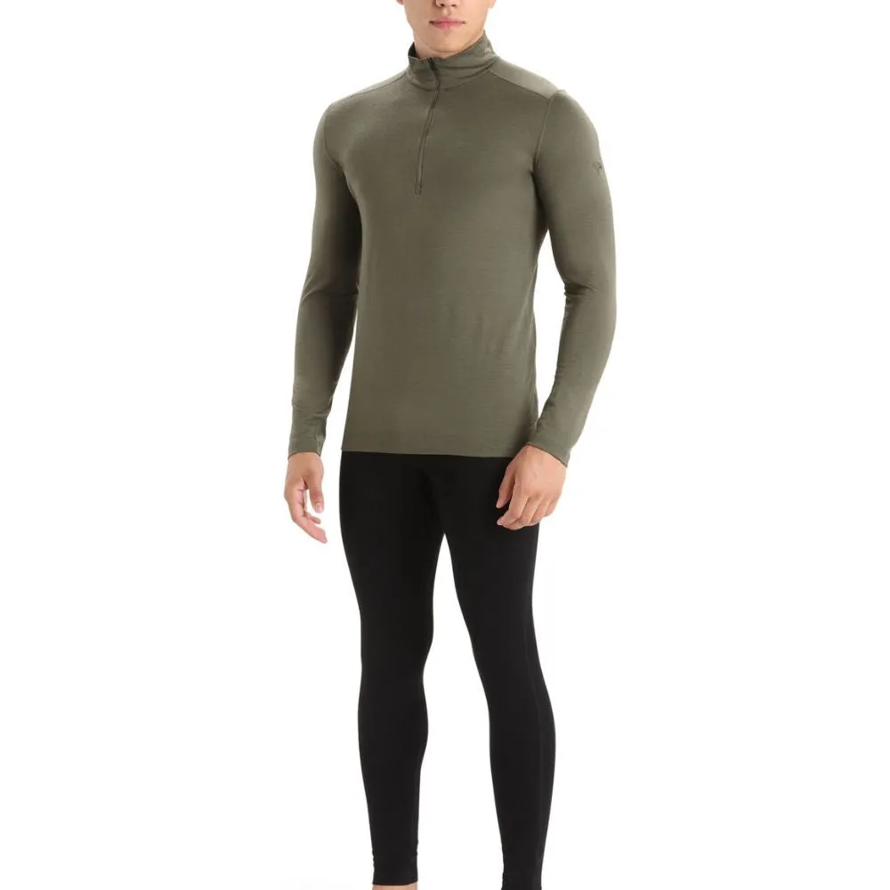 icebreaker Merino Jacket Men's 200 Zoneknit Merino Long Sleeve Half Zip -  Loden