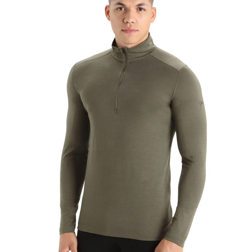 icebreaker Merino Jacket Men's 200 Zoneknit Merino Long Sleeve Half Zip -  Loden