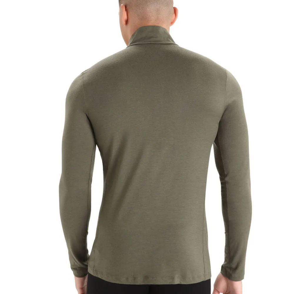 icebreaker Merino Jacket Men's 200 Zoneknit Merino Long Sleeve Half Zip -  Loden