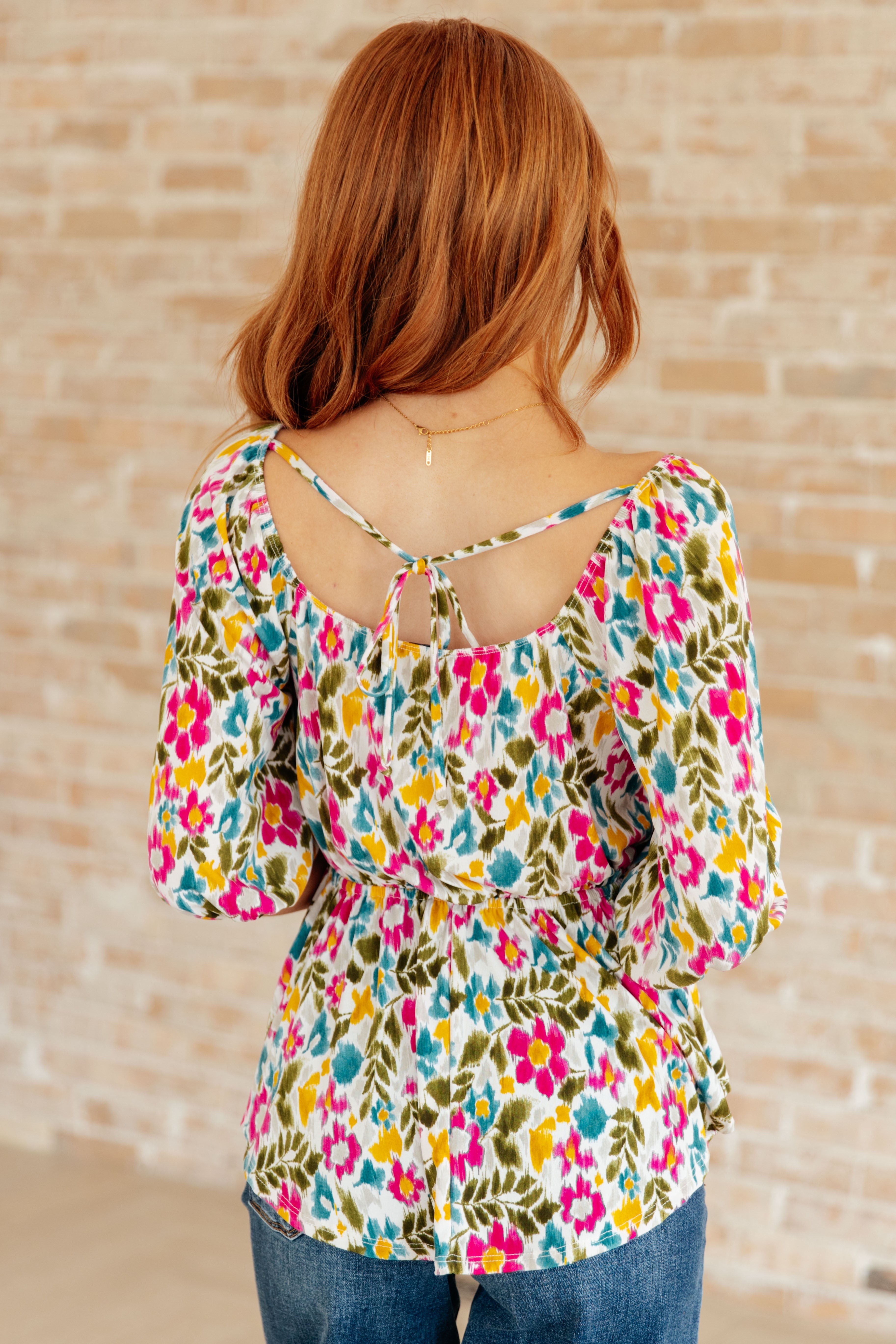 It's a Kind of Magic Floral Peplum