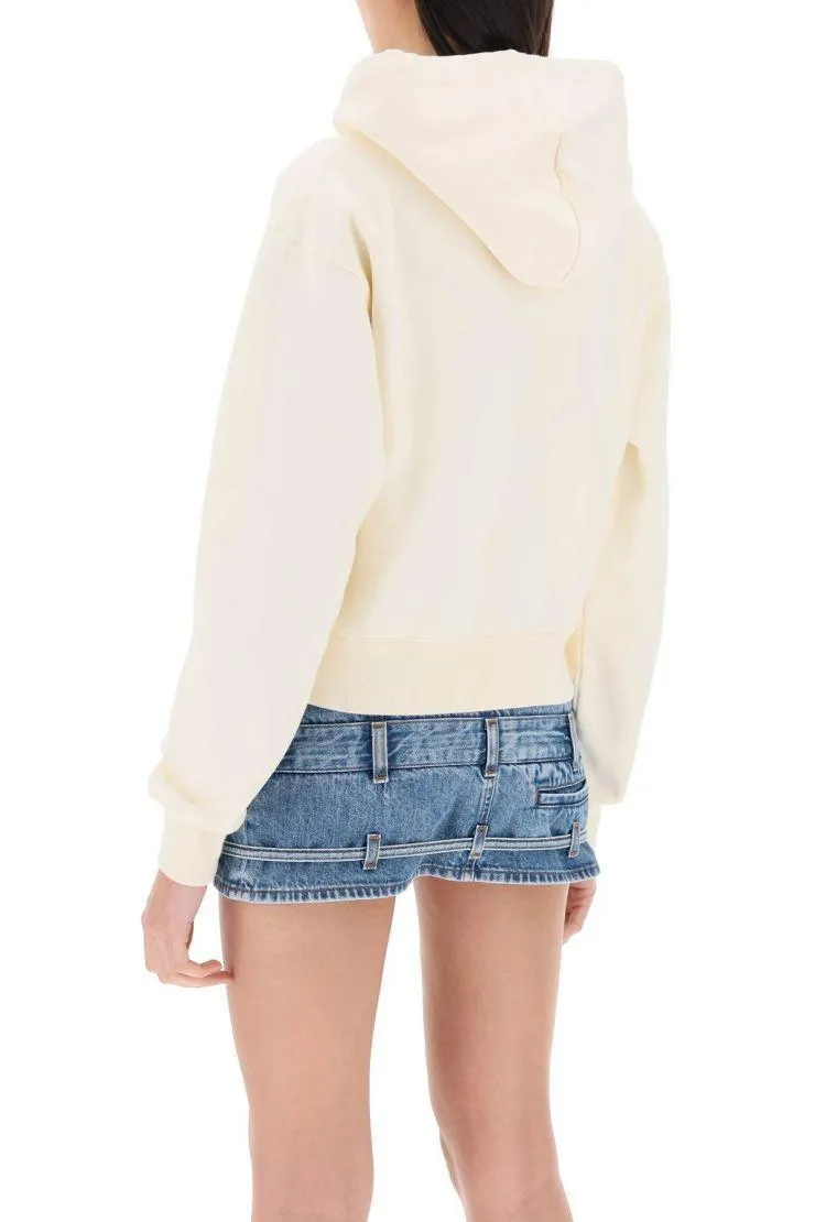 JACQUEMUS  |Long Sleeves Plain Cotton Logo Cropped Tops