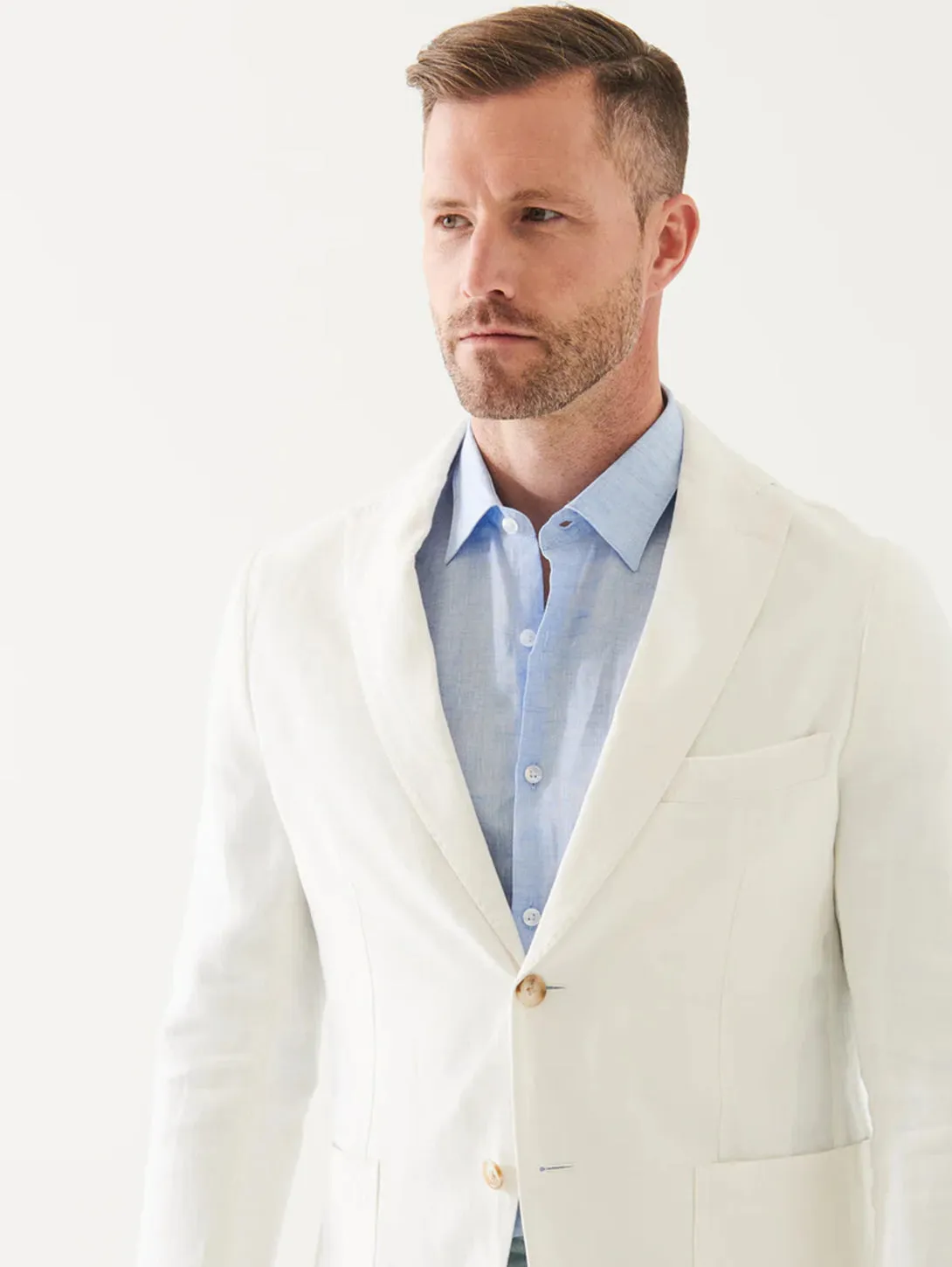 Linen Blazer - White