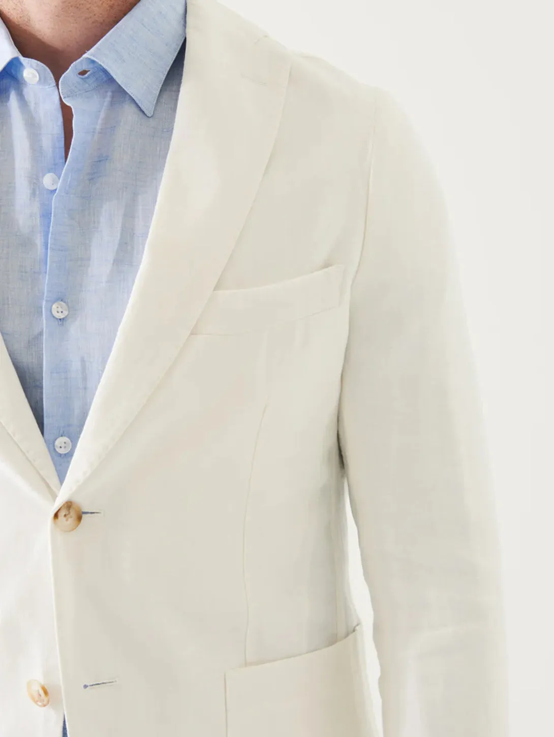 Linen Blazer - White