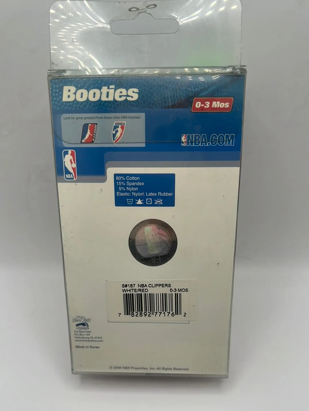 Los Angeles Clippers NBA Licensed 3-6 Months Bootie