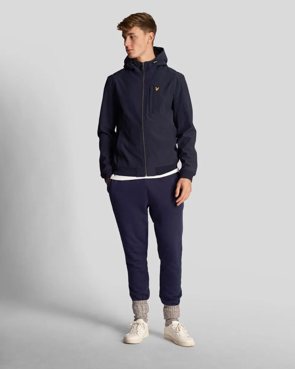 Lyle & Scott Hooded Lightweight Softshell Jacket Dark Navy