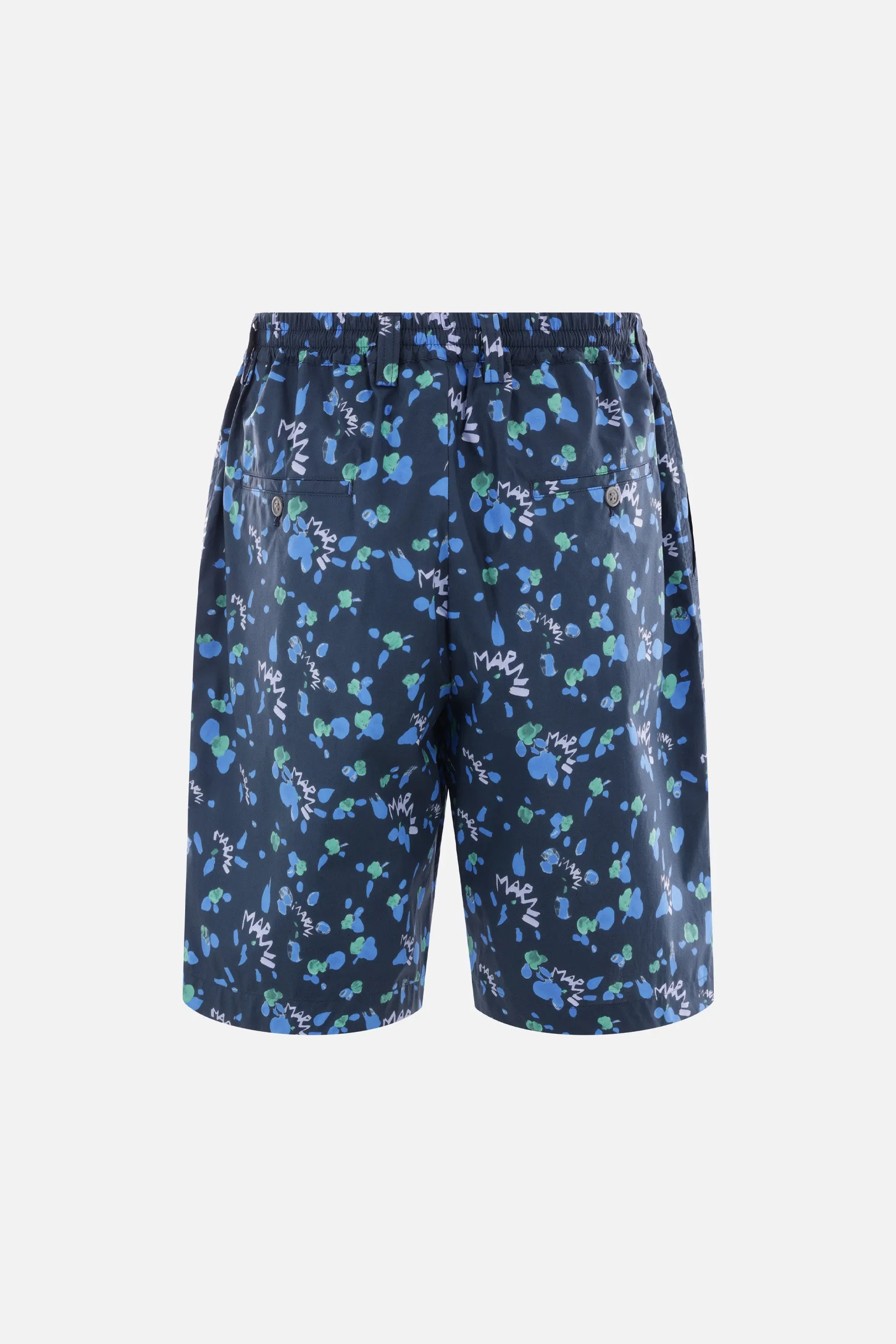 Marni Dripping poplin short pants