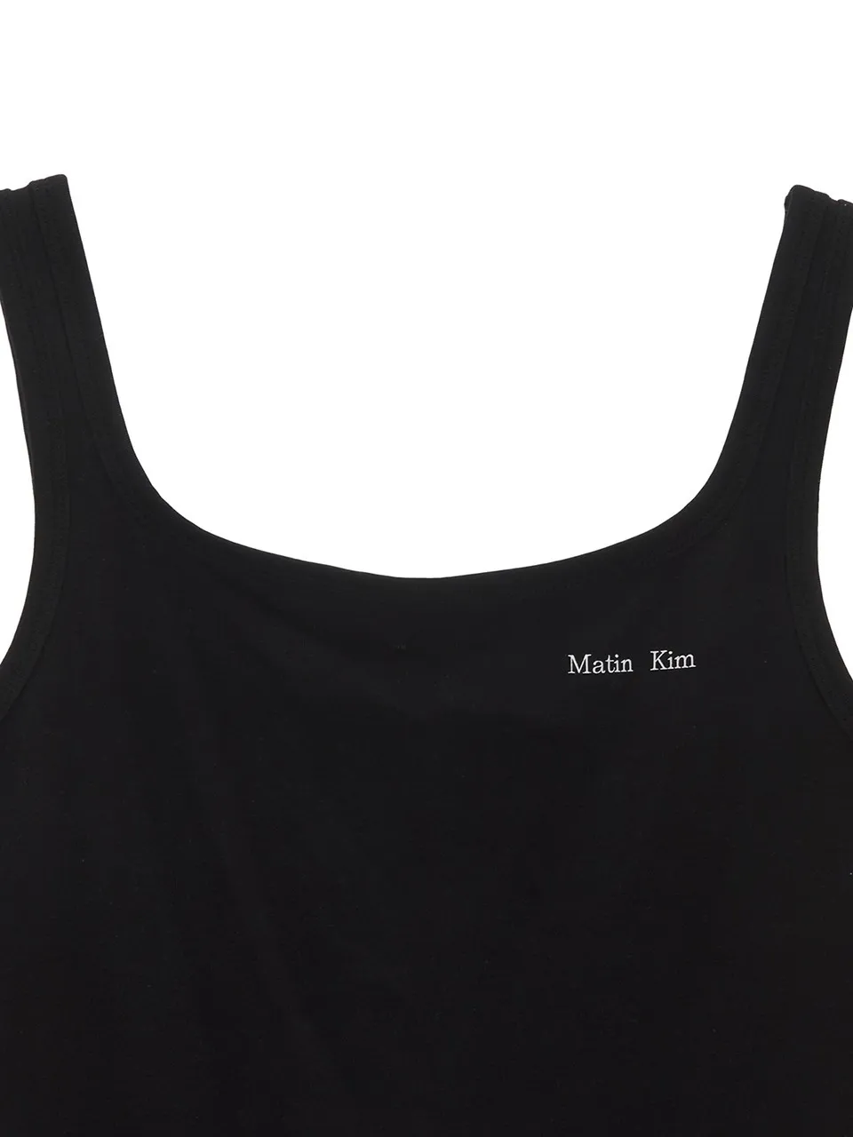 Matin Kim  |Cotton Logo Cropped Tops Tanks & Camisoles