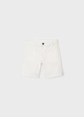 Mayoral Basic twill chino shorts for boy - Natural