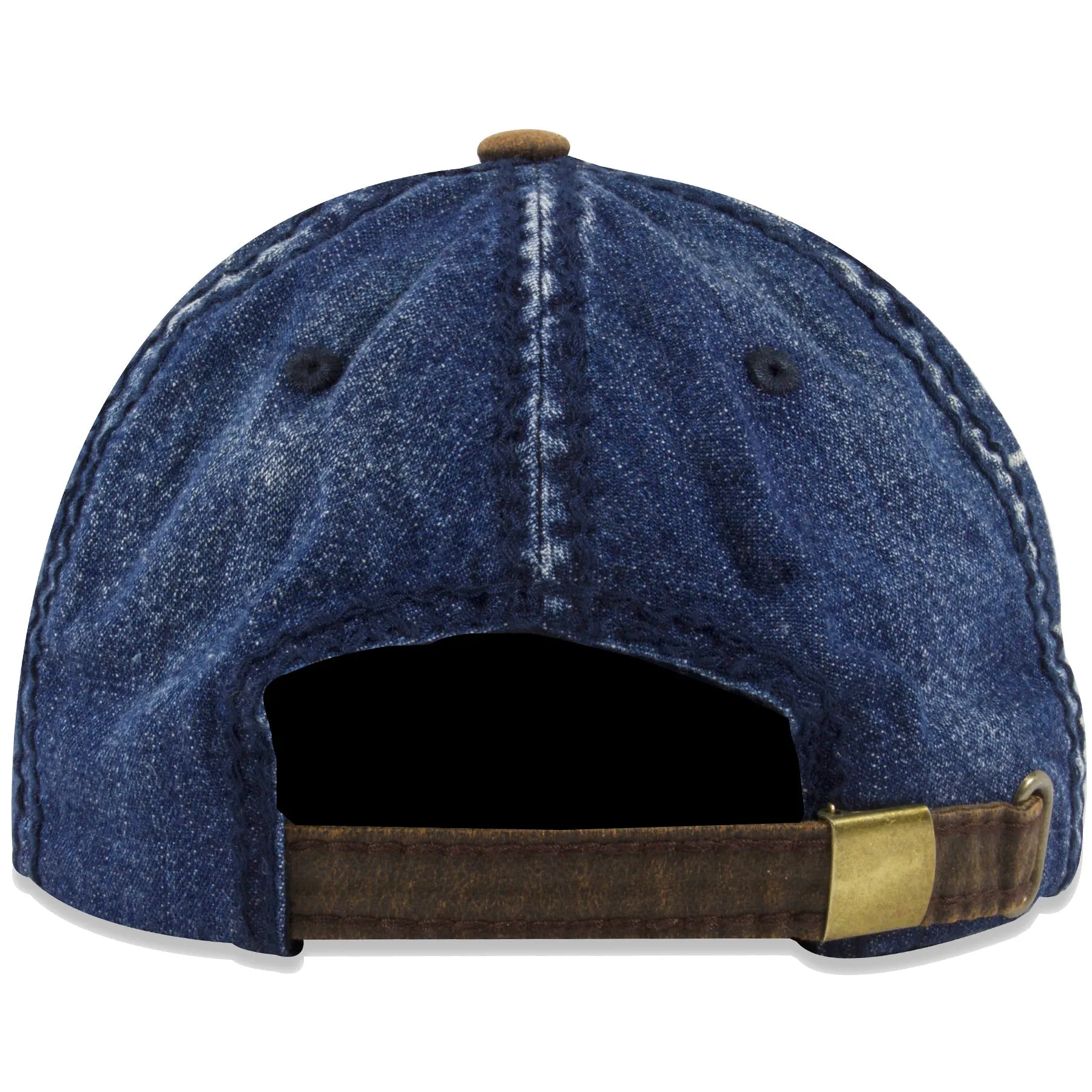 Medium Denim Washed Pigment Distressed Dad Hat