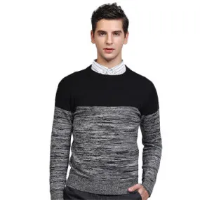 Men Sweaters and Pullovers Menswear Hombre Men's Casual Slim Fit Long Sleeved O Neck Knitted Sweaters SM6