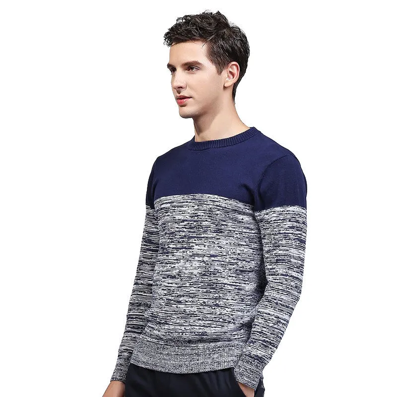 Men Sweaters and Pullovers Menswear Hombre Men's Casual Slim Fit Long Sleeved O Neck Knitted Sweaters SM6