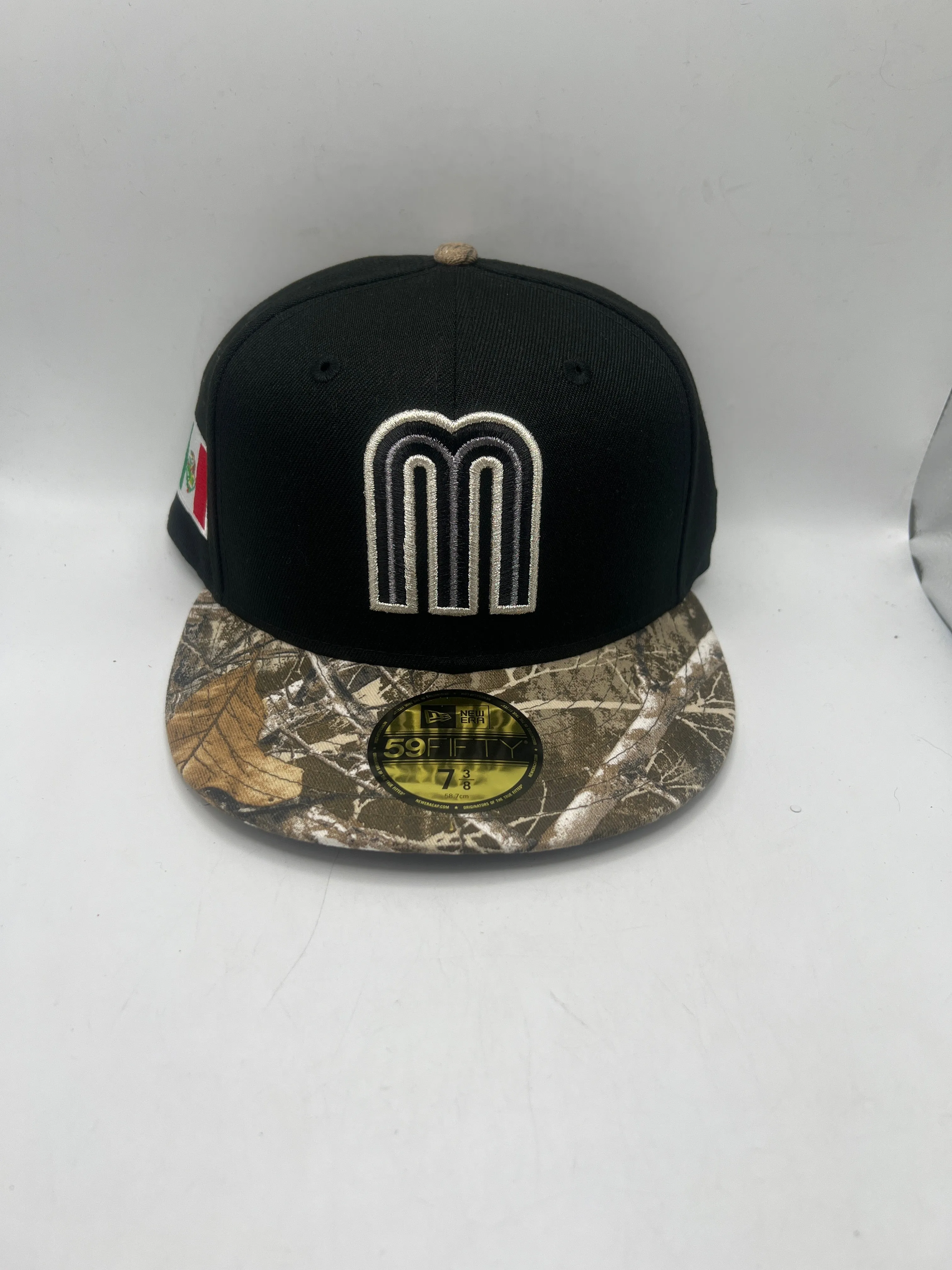 Mexico Baseball Hat New Era 59FIFTY Black/Camo Fitted Hat