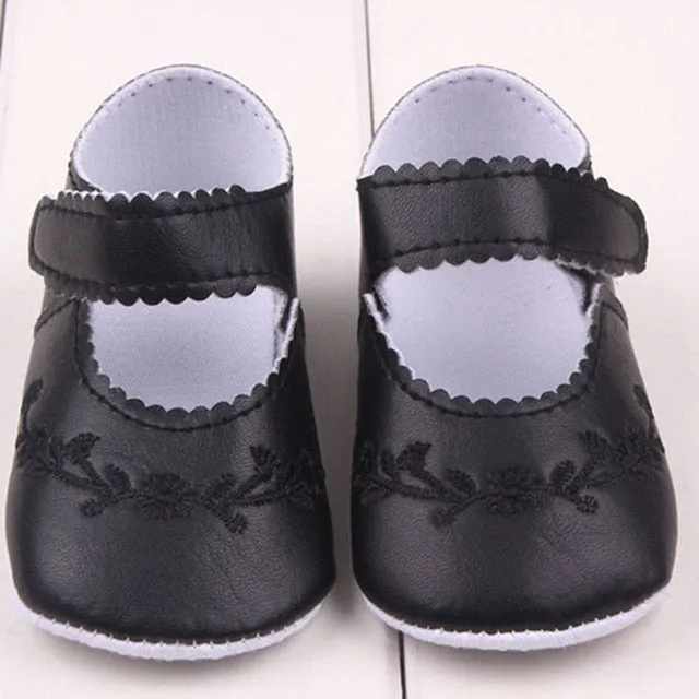 Newborn Baby Girl Shoes Prewalker First Walkers Lovely Sneakers Infant Kids Girls Princess Shoes