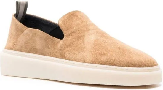 Officine Creative Muskrat 107 slip-on suede sneakers Neutrals