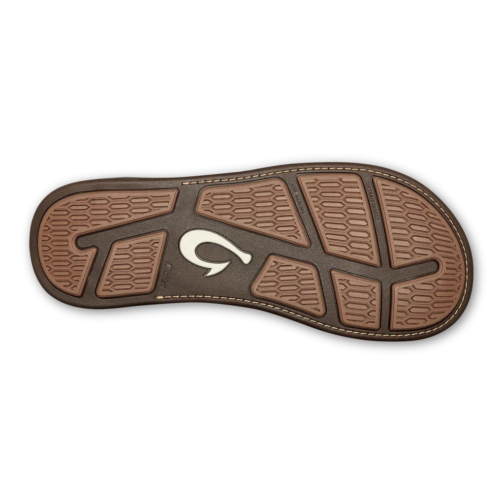 Olukai Men's Tuahine Leather Sandals - Toffee/Toffee 10465-3333