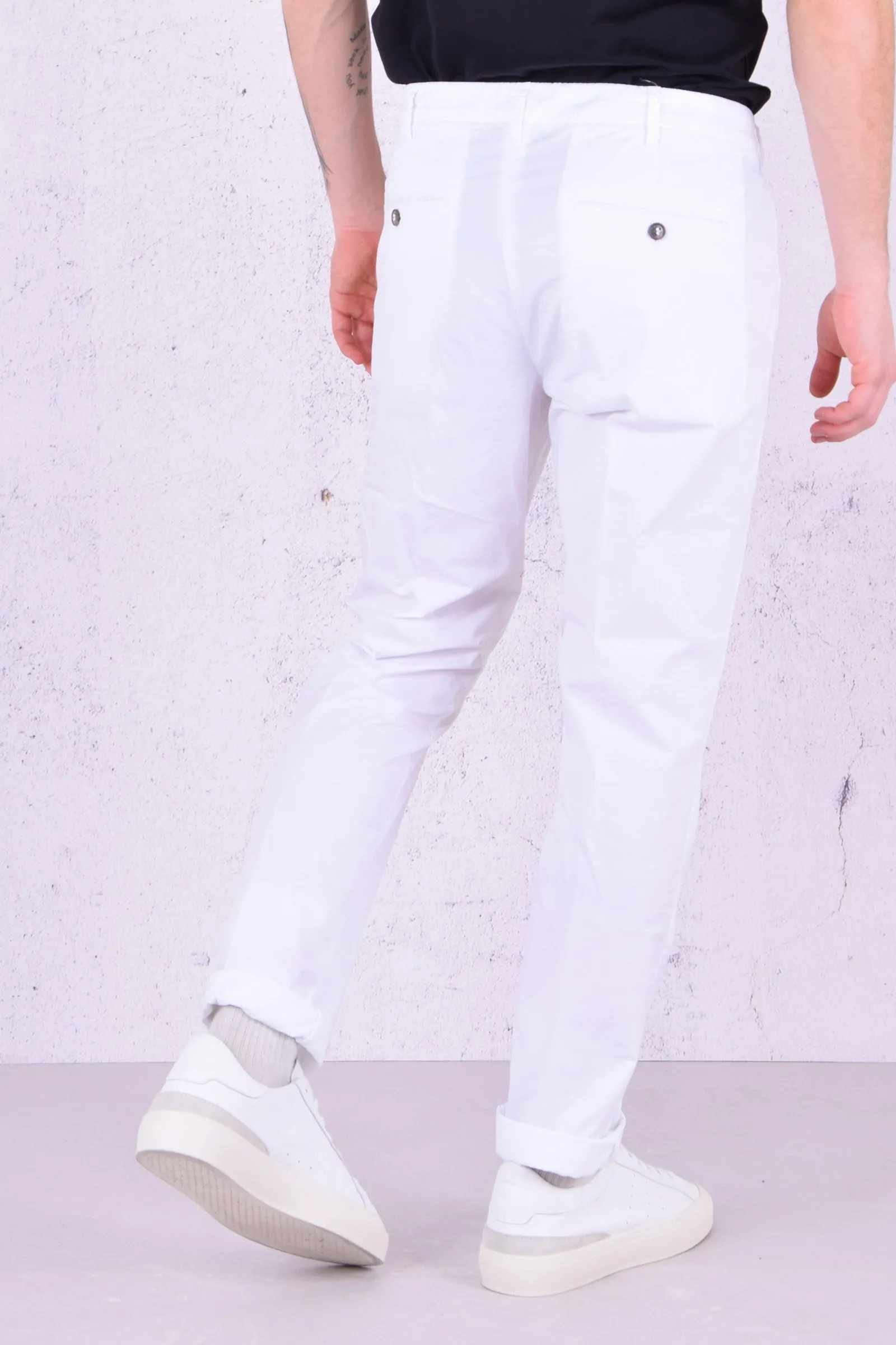 Pantalone Chino Slim Bianco