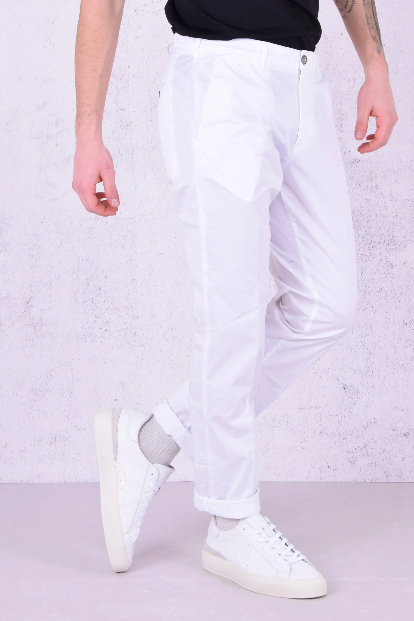 Pantalone Chino Slim Bianco