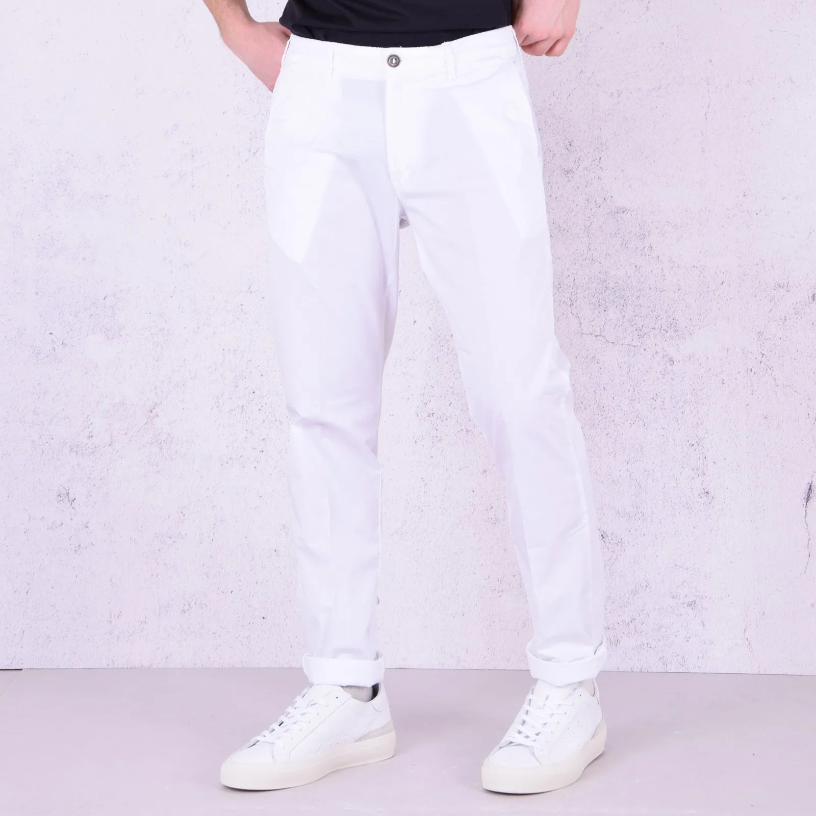 Pantalone Chino Slim Bianco