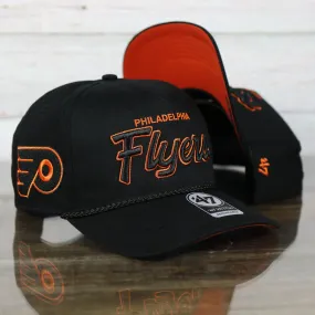 Philadelphia Flyers Black Snapback Dad Hat | Black Adjustable Baseball Cap