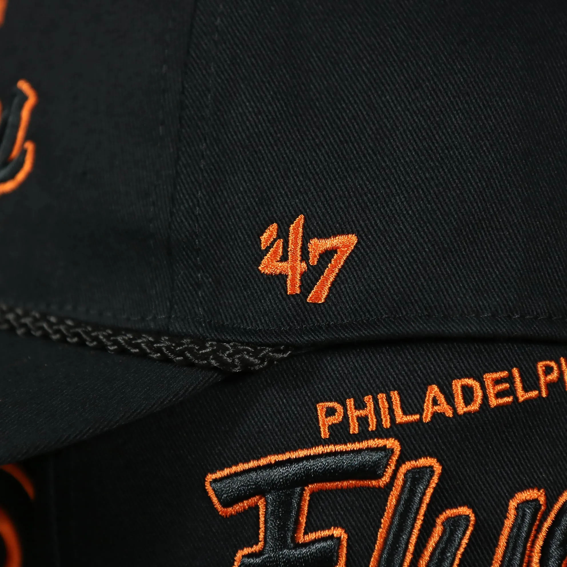 Philadelphia Flyers Black Snapback Dad Hat | Black Adjustable Baseball Cap