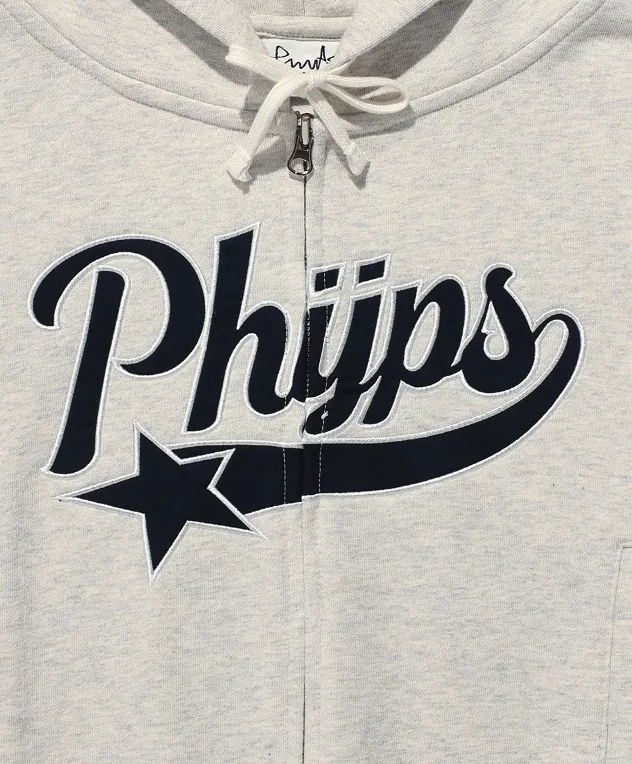 Phyps Department  |Long Sleeves Logo Cropped Tops Hoodies & Sweatshirts