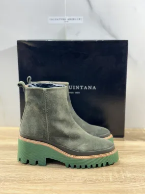 Pons Quintana Stivaletto Donna Carm B Suede Verdone Zeppa Luxury Boot