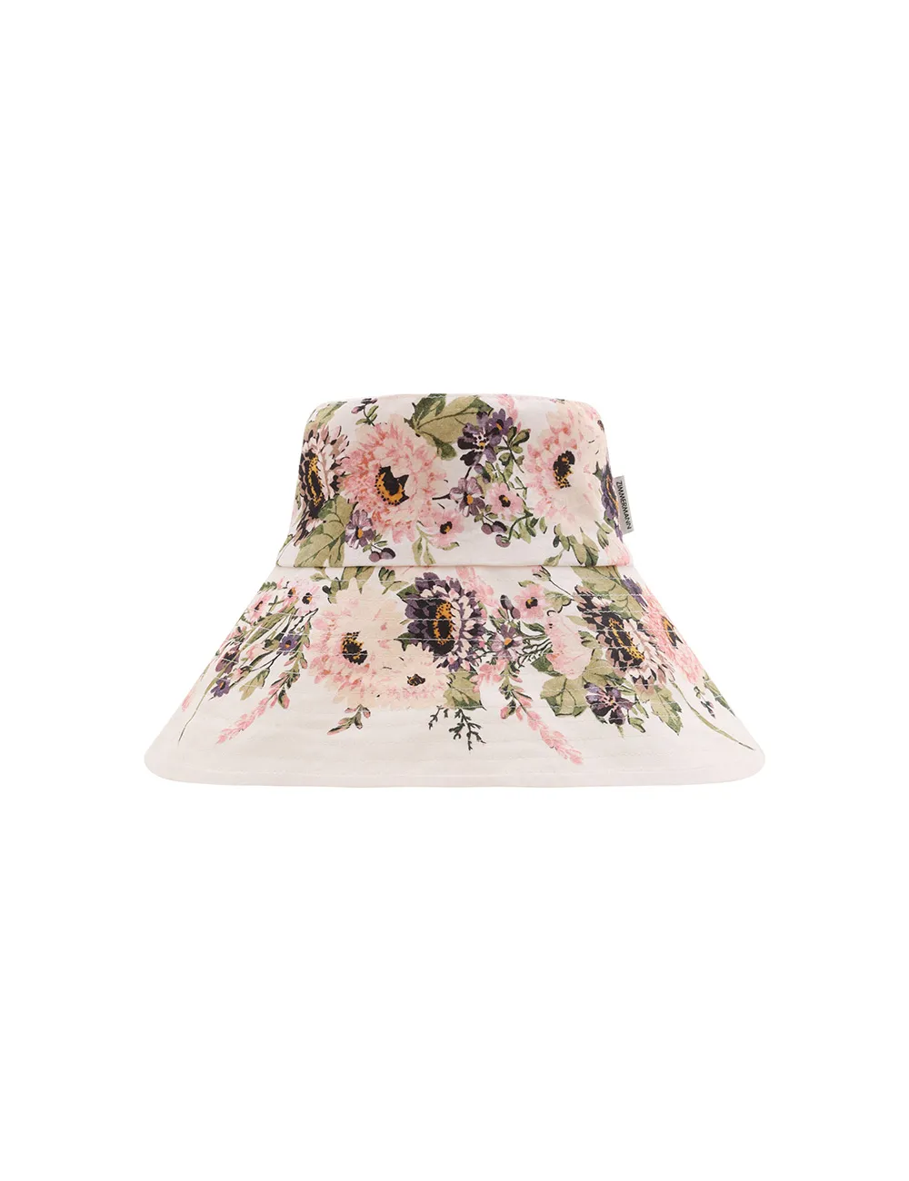 Printed Long Brim Bucket Hat