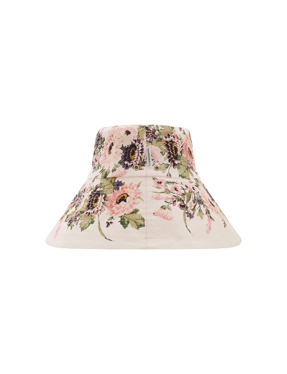 Printed Long Brim Bucket Hat