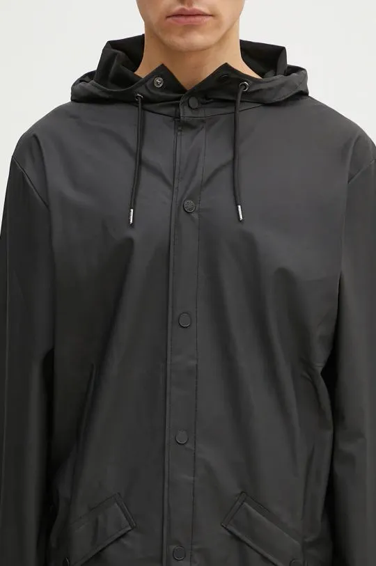 Rains jacket 18360 Longer Jacket black color