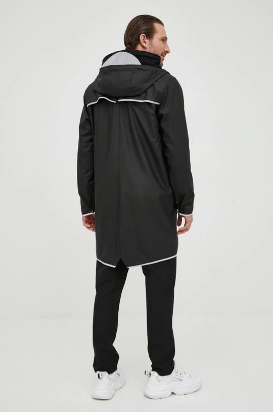 Rains jacket 18540 Long Jacket Reflective black color