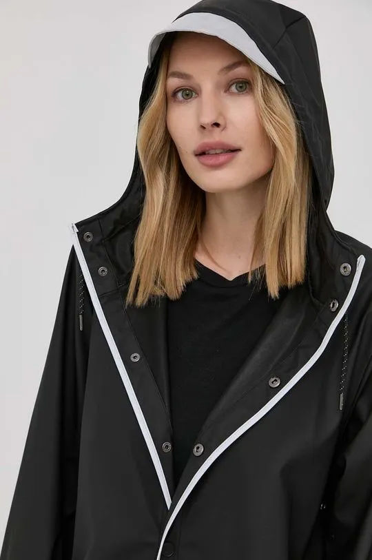 Rains jacket 18540 Long Jacket Reflective black color