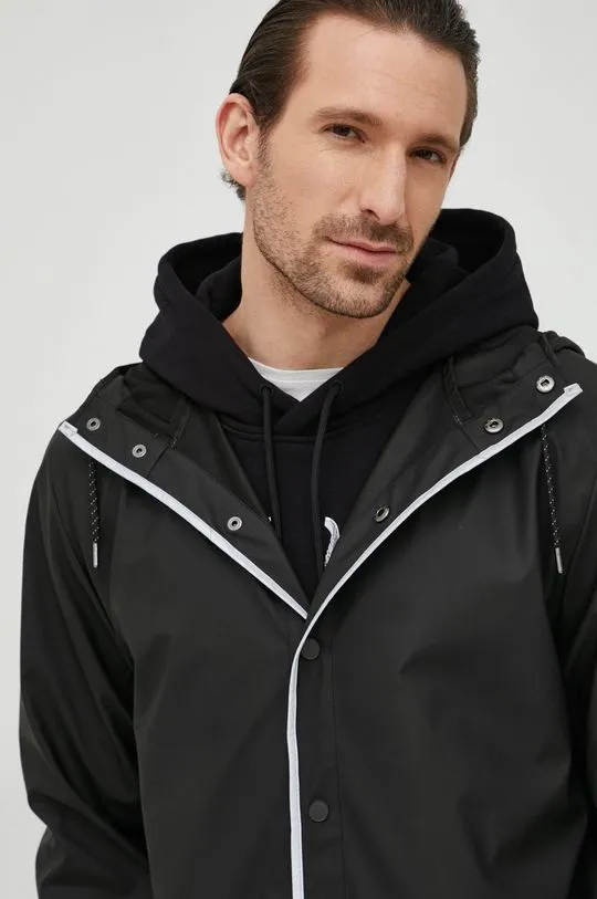 Rains jacket 18540 Long Jacket Reflective black color