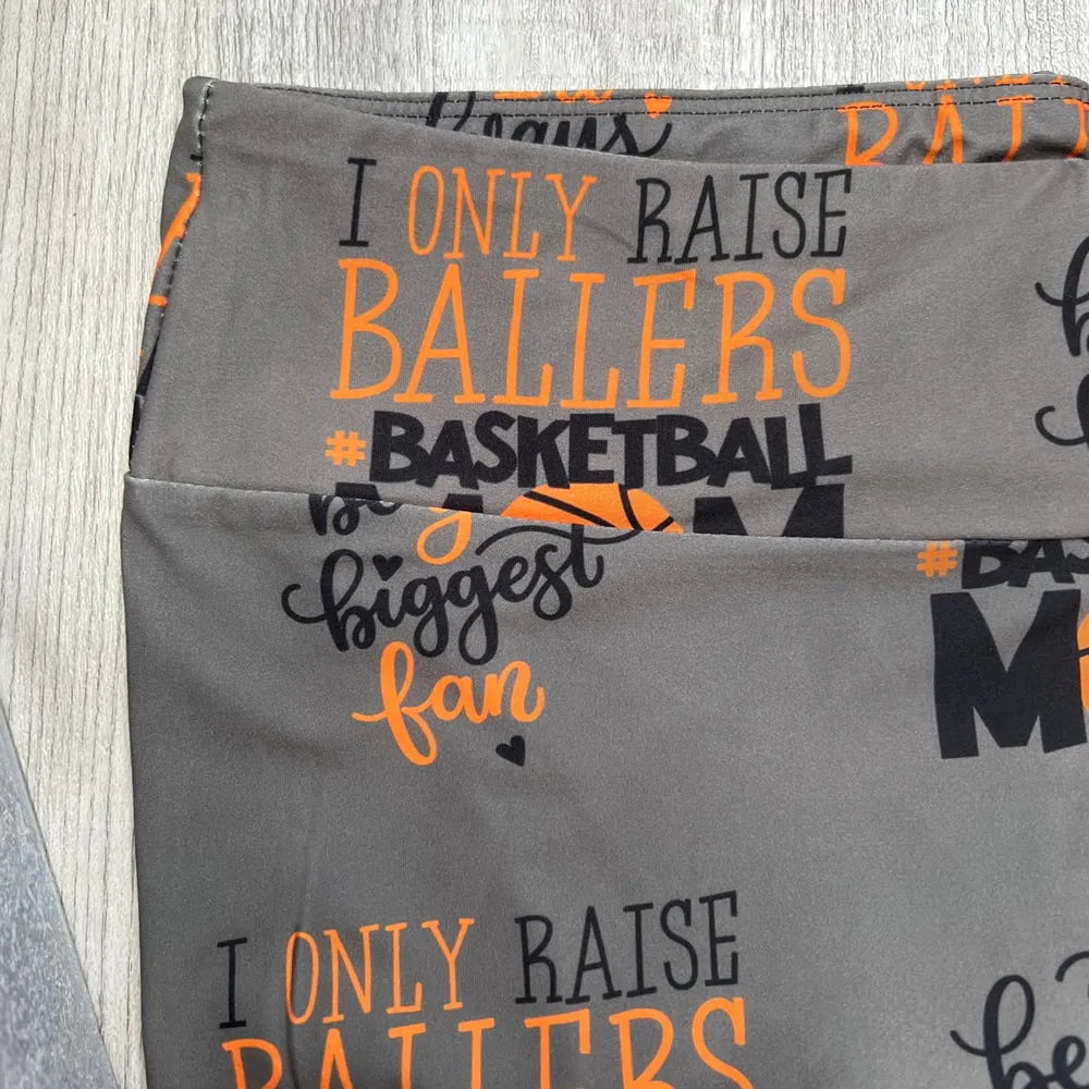 Raising Ballers Basketball Mom Leggings