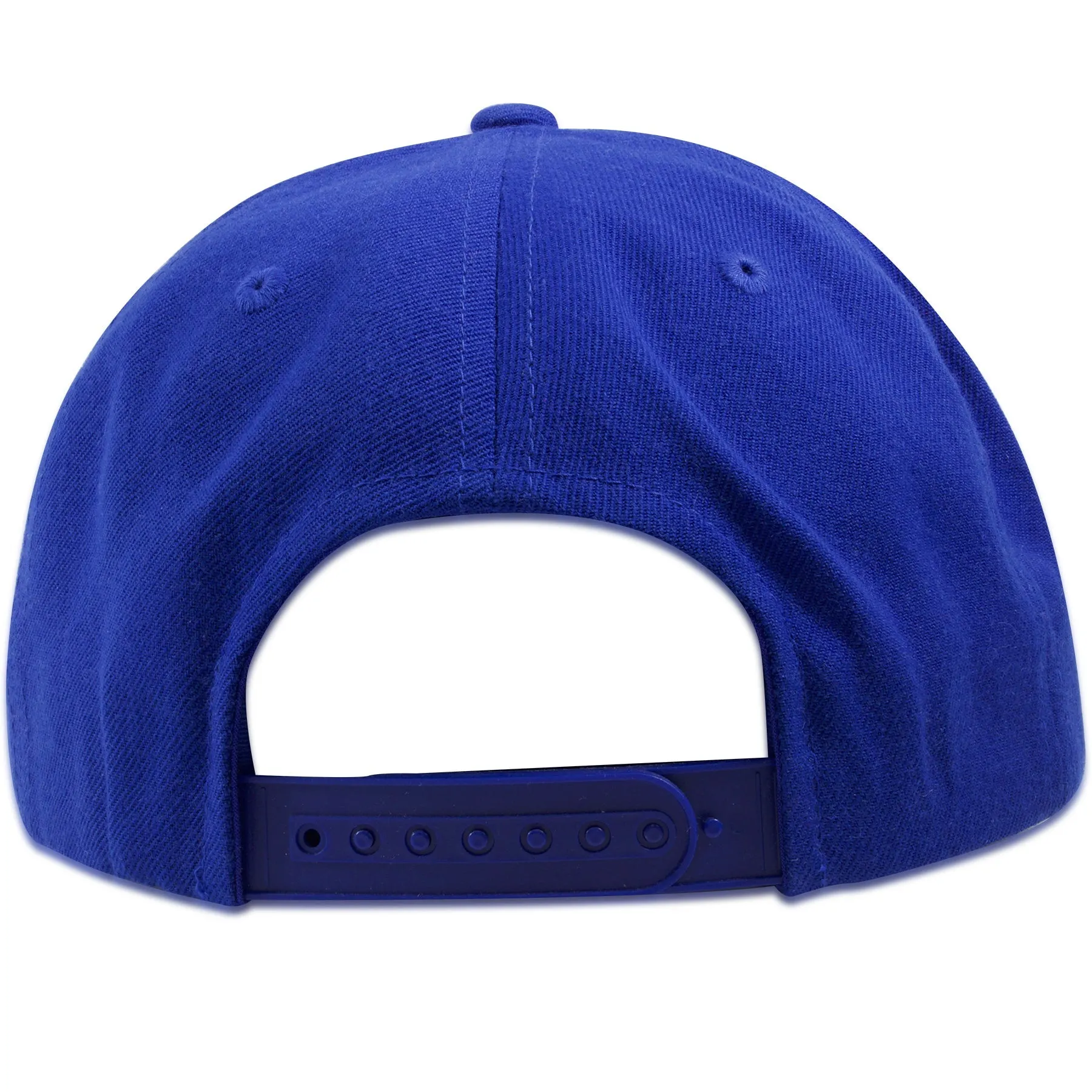 Royal Blue Wool Blend Adjustable Snapback Hat