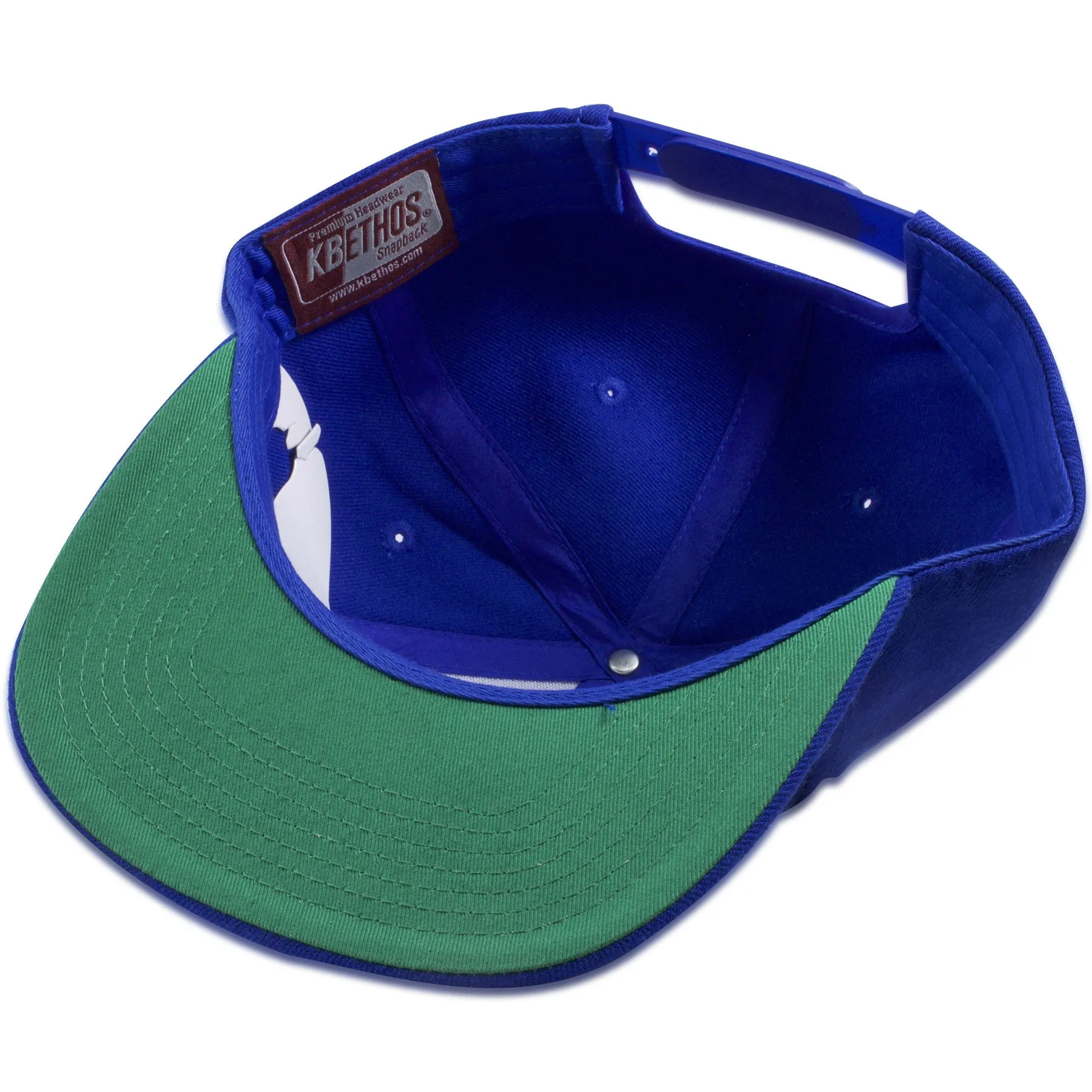 Royal Blue Wool Blend Adjustable Snapback Hat