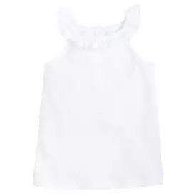 Ruffled Tank - White