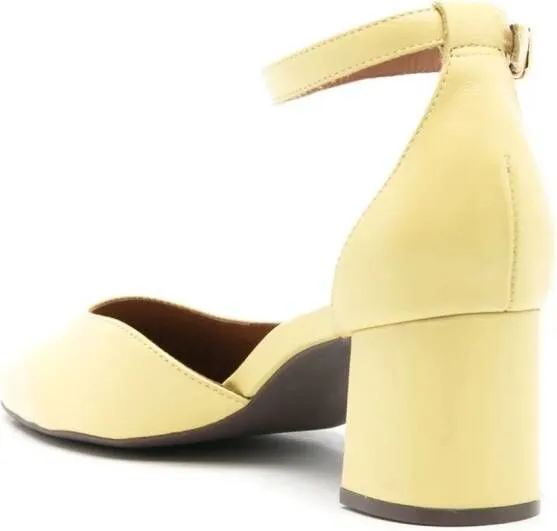 Sarah Chofakian Florence 45mm leather sandals Yellow