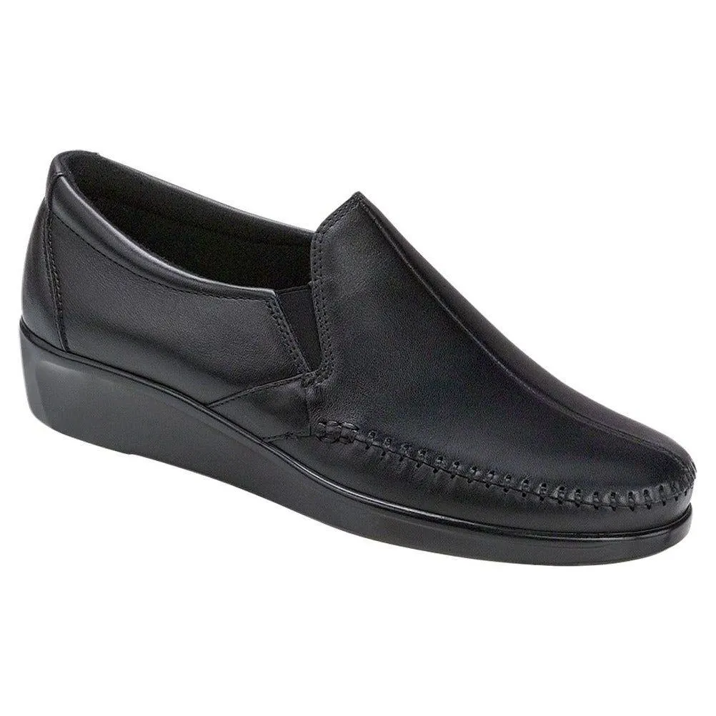 SAS Women's Dream Slip On Loafer in Black